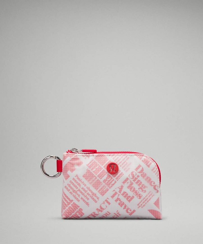 Bolso Pequeño Lululemon Clippable Manifesto Print Card Mujer Blancas Rojas Chile | 193KXLSZJ