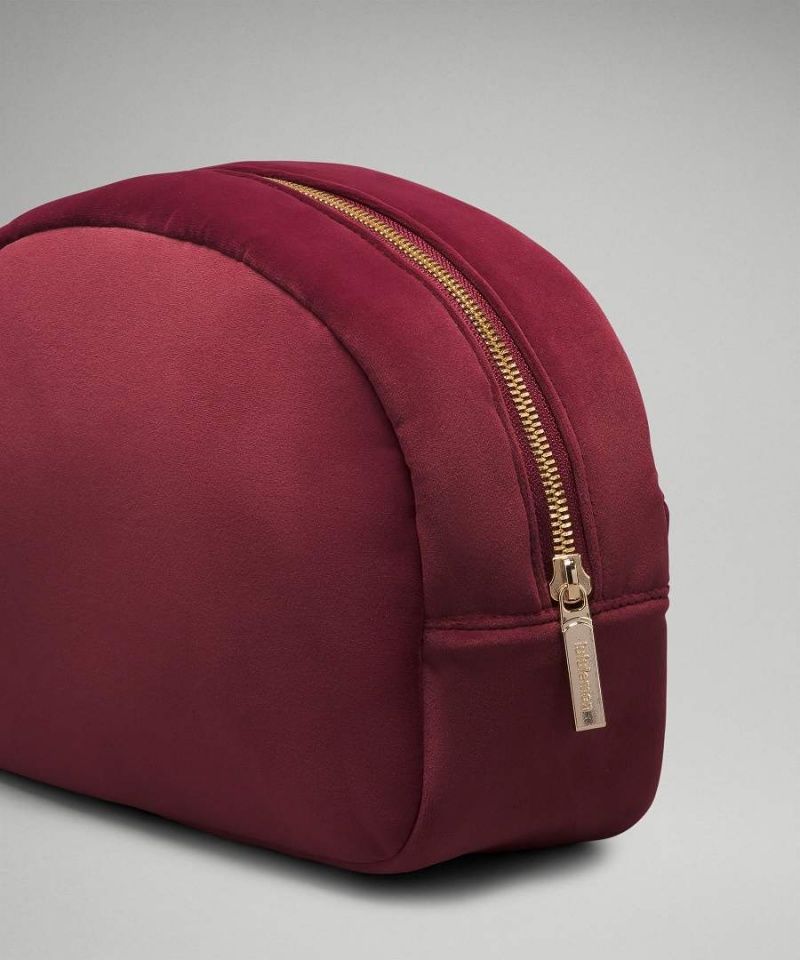 Bolso Pequeño Lululemon Go Getter 2L Velour Mujer Burdeos Doradas Chile | 935CYNMGJ