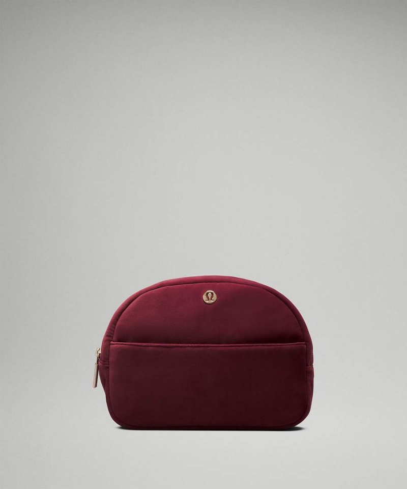 Bolso Pequeño Lululemon Go Getter 2L Velour Mujer Burdeos Doradas Chile | 935CYNMGJ