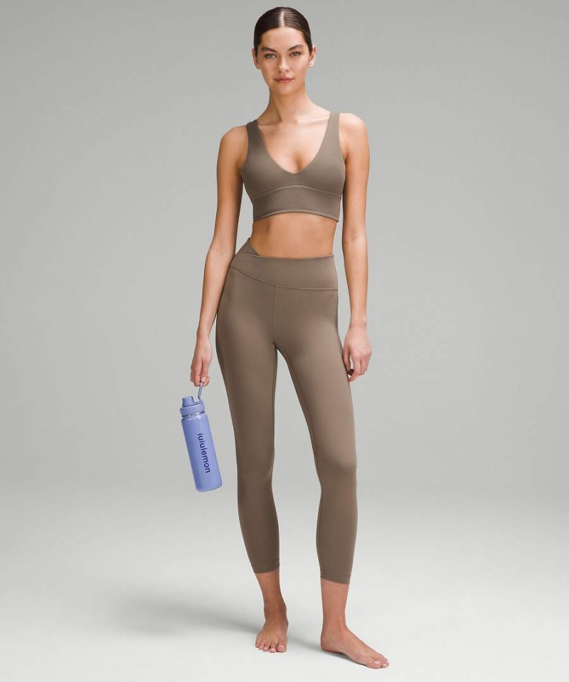 Botellas de Agua Lululemon Back to Life Deporte Bottle 24oz Shine Mujer Azules Beige Chile | 527AHJNUF