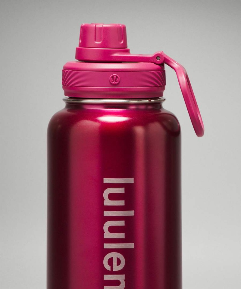 Botellas de Agua Lululemon Back to Life Deporte Bottle 32oz Shine Mujer Moradas Chile | 835HWCGXJ