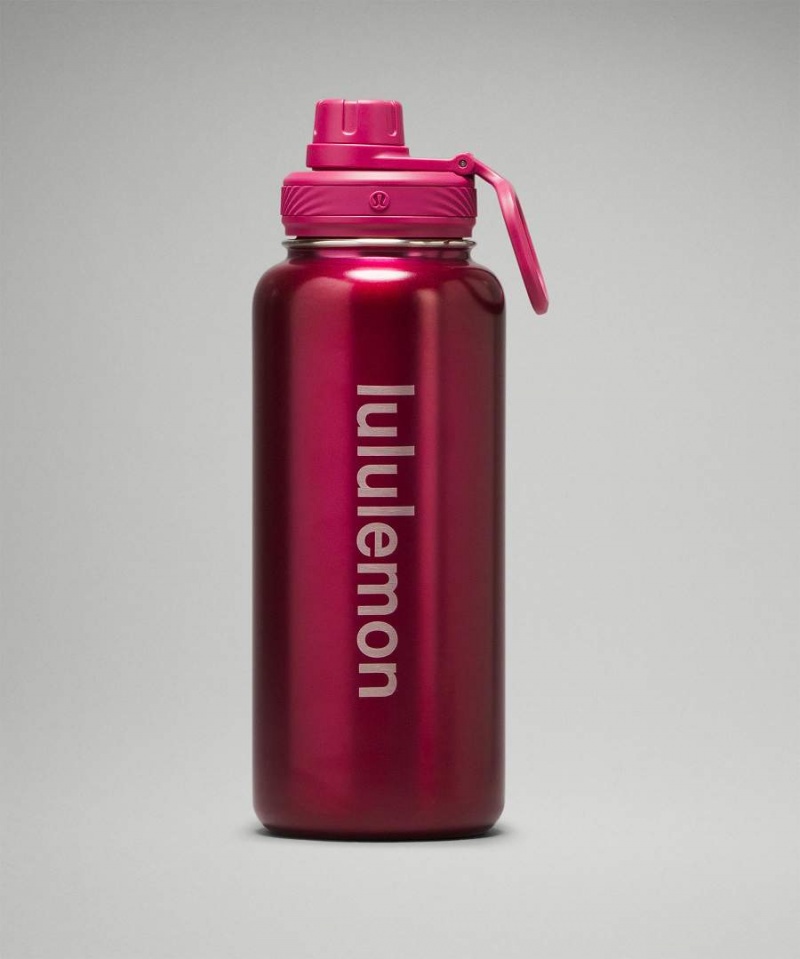 Botellas de Agua Lululemon Back to Life Deporte Bottle 32oz Shine Mujer Moradas Chile | 835HWCGXJ