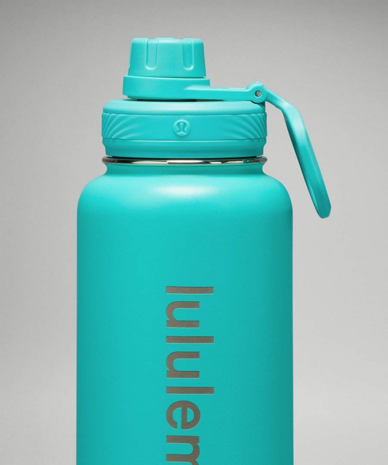Botellas de Agua Lululemon Back to Life Deporte Bottle 32oz Mujer Turquesa Chile | 960SCNVOF