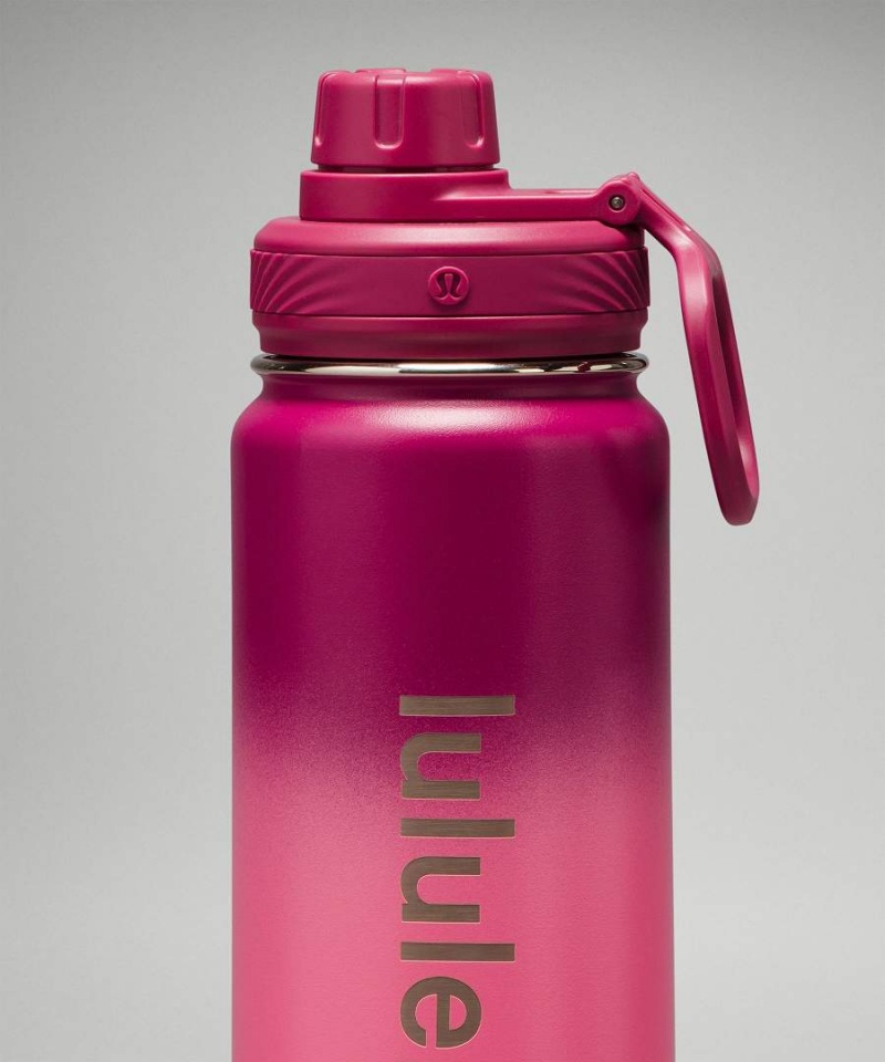 Botellas de Agua Lululemon Back to Life Deporte Bottle 24oz Mujer Moradas Rosas Coral Chile | 034TNFUDM