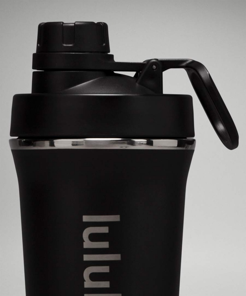 Botellas de Agua Lululemon Back to Life Shaker Bottle 24oz Mujer Negras Chile | 537TZJWBH