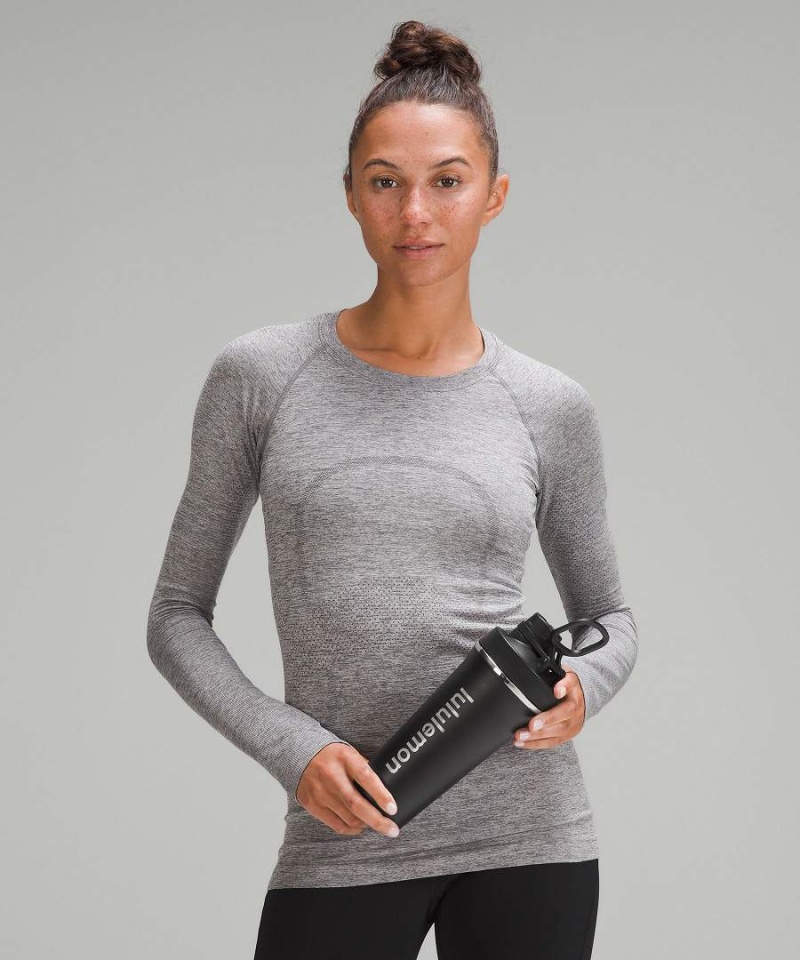Botellas de Agua Lululemon Back to Life Shaker Bottle 24oz Mujer Negras Chile | 537TZJWBH