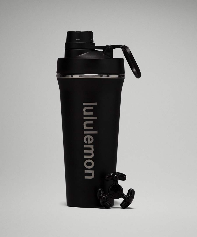 Botellas de Agua Lululemon Back to Life Shaker Bottle 24oz Mujer Negras Chile | 537TZJWBH