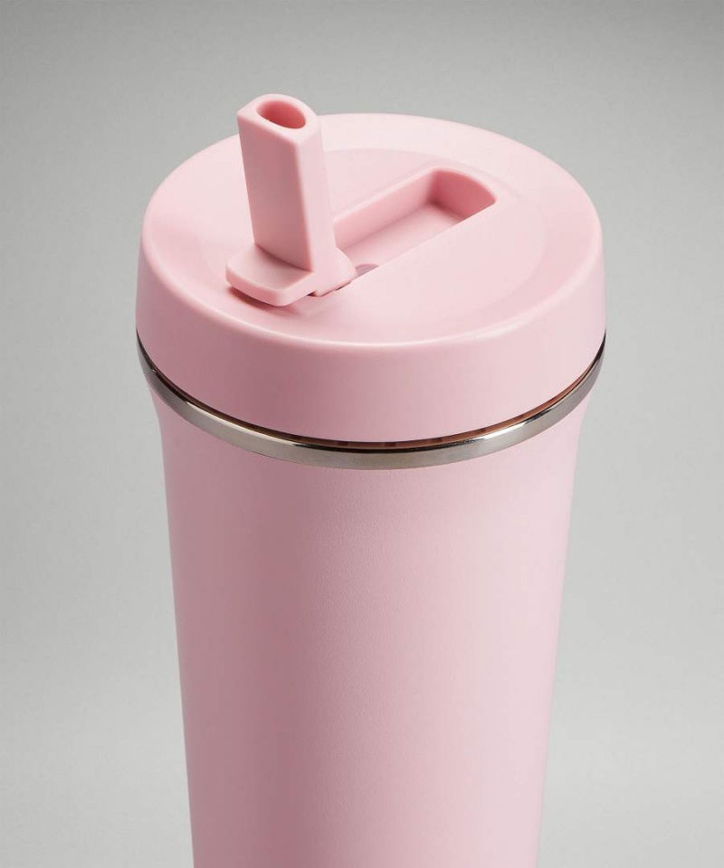 Botellas de Agua Lululemon Back to Life Tumbler 24oz Mujer Rosas Blancas Chile | 972GDYHPB