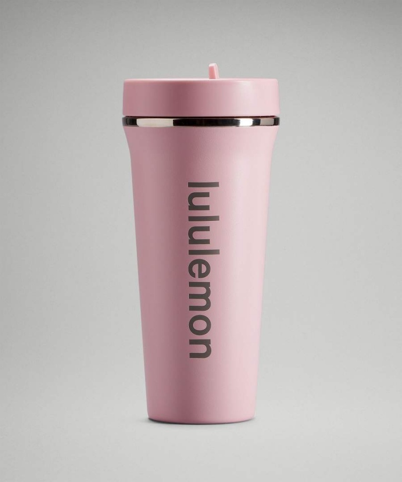 Botellas de Agua Lululemon Back to Life Tumbler 24oz Mujer Rosas Blancas Chile | 972GDYHPB