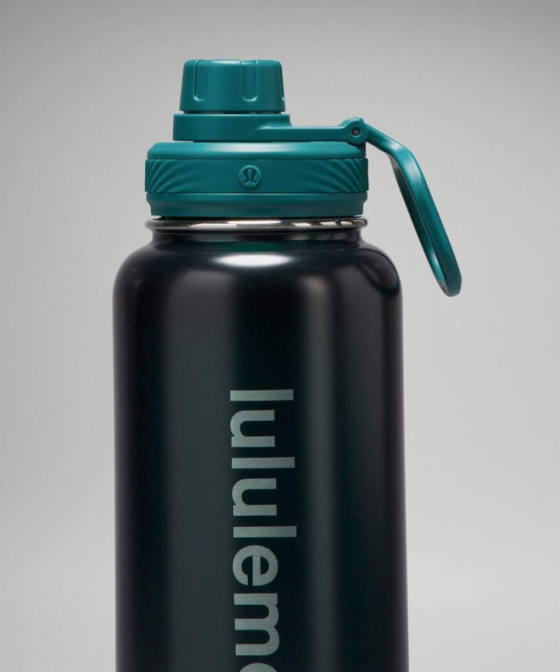 Botellas de Agua Lululemon Back to Life Deporte Bottle 32oz Shine Mujer Turquesa Chile | 589PSWJFN