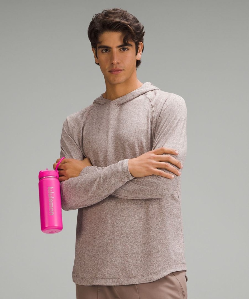 Botellas de Agua Lululemon Back to Life Deporte Bottle 18oz Straw Lid Mujer Rosas Chile | 091VCLXTA