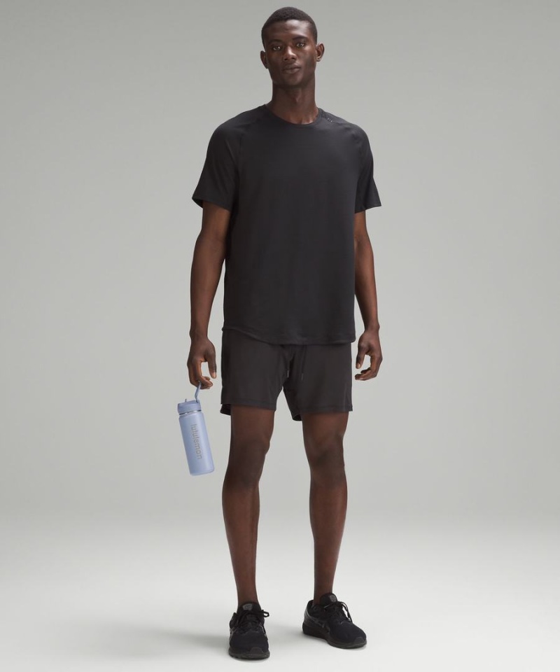 Botellas de Agua Lululemon Back to Life Deporte Bottle 18oz Straw Lid Mujer Azules Beige Chile | 934JUZFOI