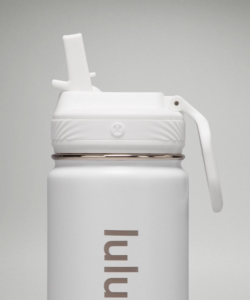 Botellas de Agua Lululemon Back to Life Deporte Bottle 18oz Straw Lid Mujer Blancas Chile | 257ILJFNC
