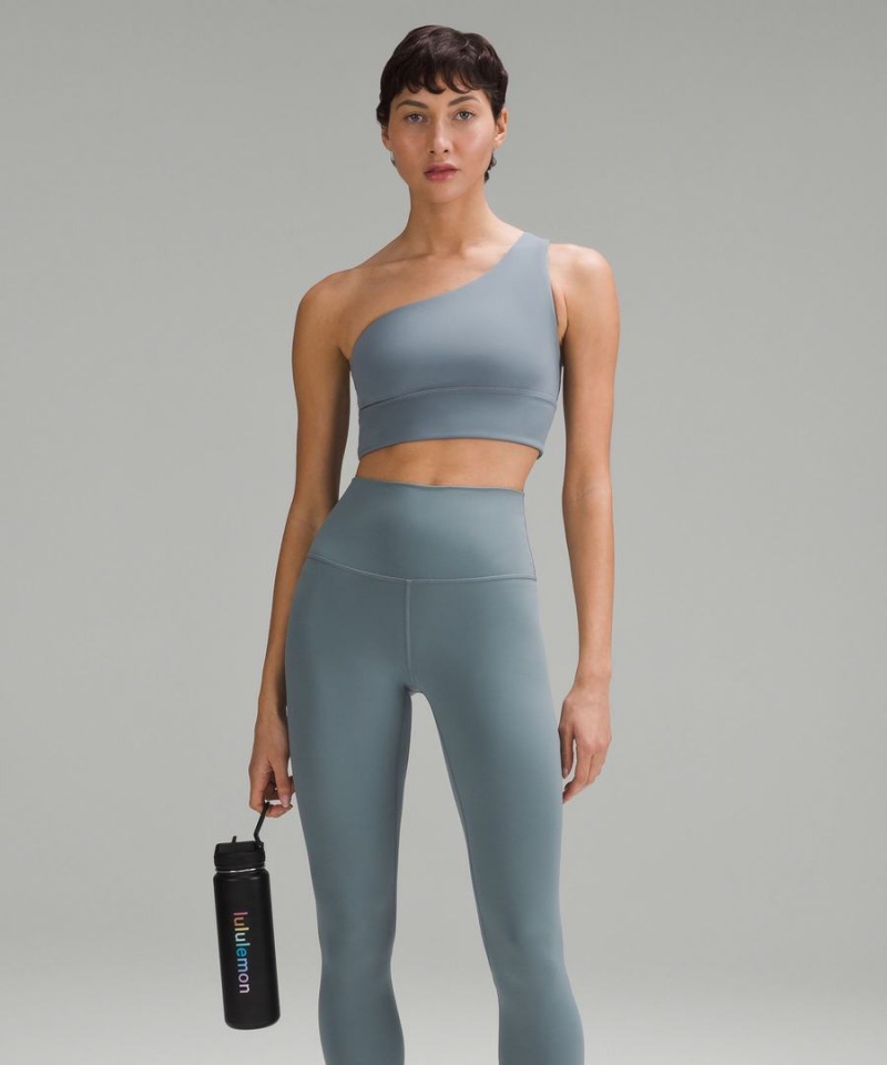 Botellas de Agua Lululemon Back to Life Deporte Bottle 24oz Straw Lid Mujer Negras Rosas Coral Amarillo Verde Menta Turquesa Chile | 258DLVINS