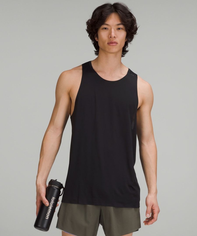 Botellas de Agua Lululemon Back to Life Deporte Bottle 24oz Straw Lid Mujer Negras Chile | 468RNBLTM