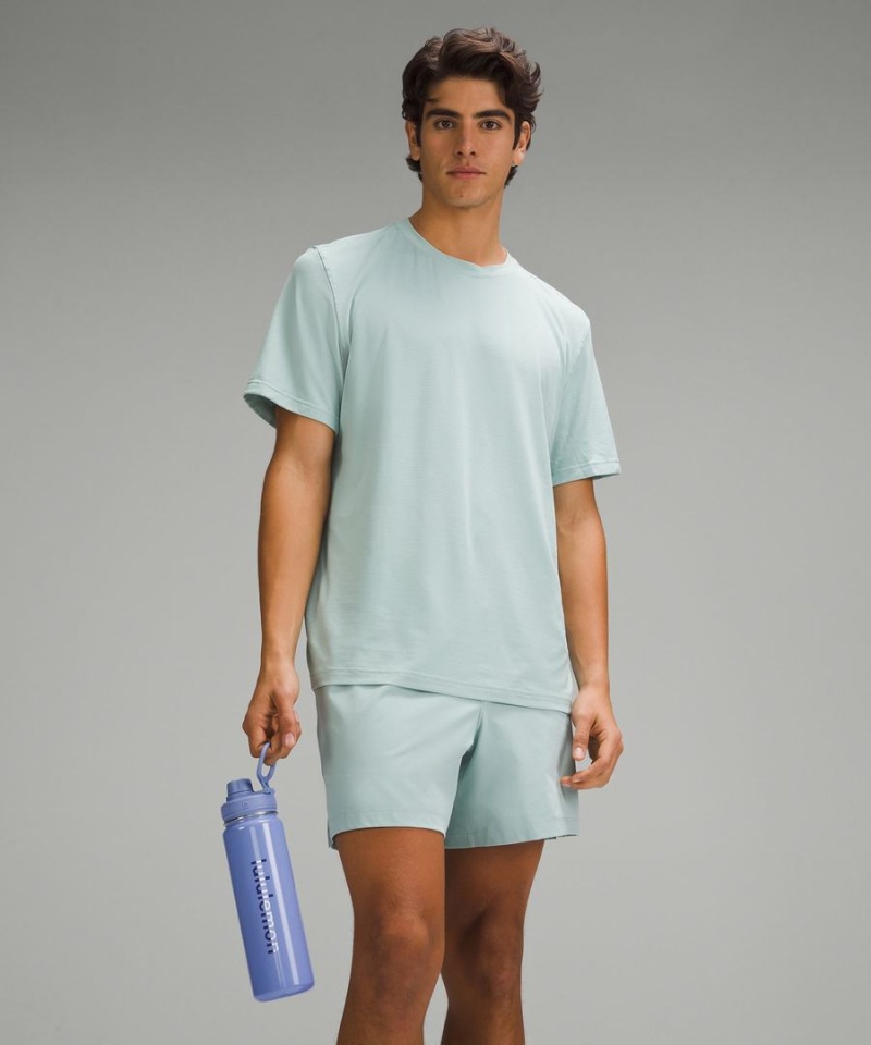 Botellas de Agua Lululemon Back to Life Deporte Bottle 24oz Shine Hombre Azules Beige Chile | 406ZPULWY