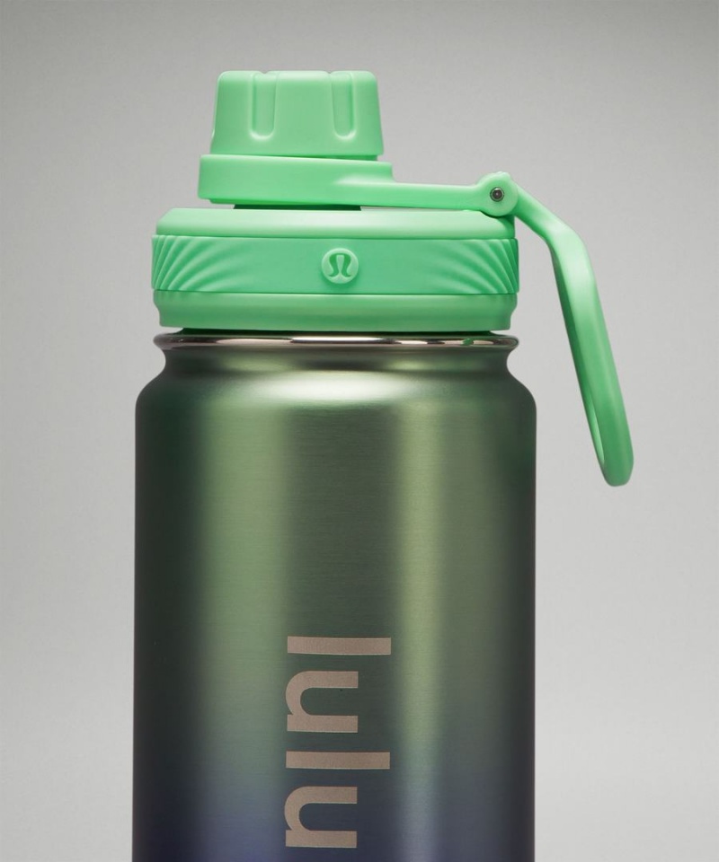 Botellas de Agua Lululemon Back to Life Deporte Bottle 24oz Shine Mujer Azules Beige Moradas Chile | 901CSNKFP