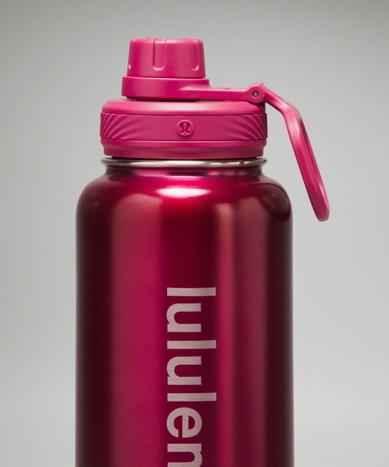 Botellas de Agua Lululemon Back to Life Deporte Bottle 32oz Shine Mujer Moradas Chile | 923LHXCES