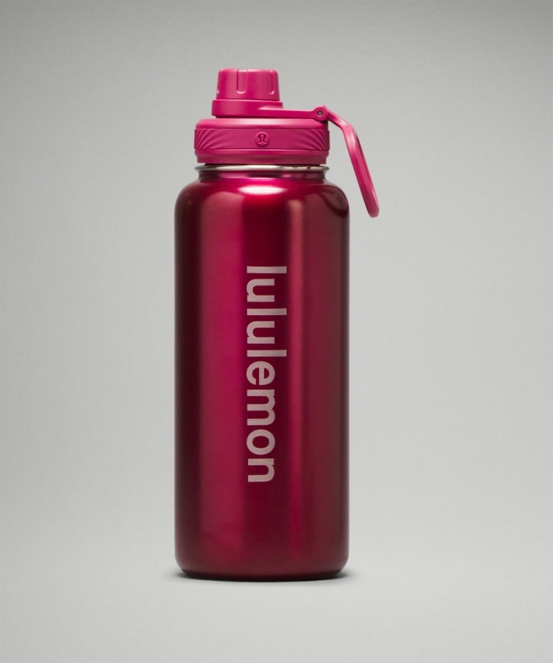 Botellas de Agua Lululemon Back to Life Deporte Bottle 32oz Shine Mujer Moradas Chile | 923LHXCES