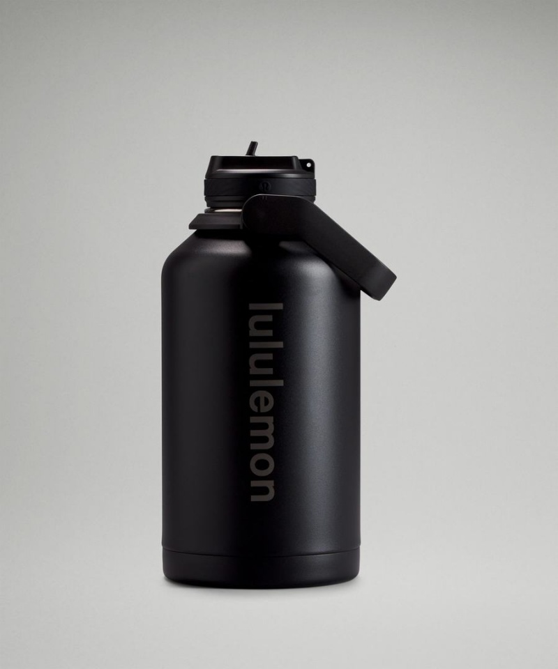 Botellas de Agua Lululemon Back to Life Deporte Bottle 64oz Hombre Negras Chile | 946MTODGH