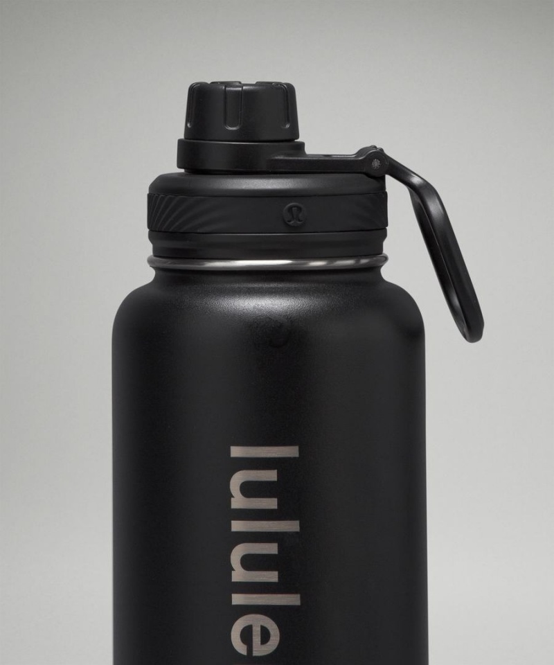 Botellas de Agua Lululemon Back to Life Deporte Bottle 32oz Mujer Negras Chile | 963YBRHFQ