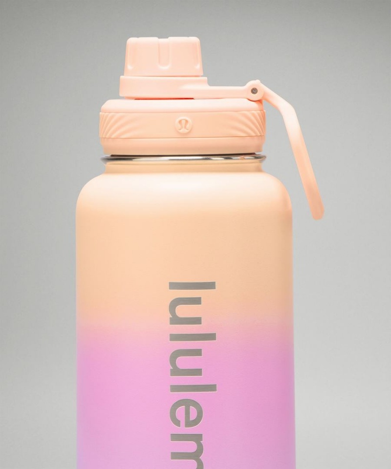 Botellas de Agua Lululemon Back to Life Deporte Bottle 32oz Mujer Coral Moradas Moradas Chile | 072BSWEIL