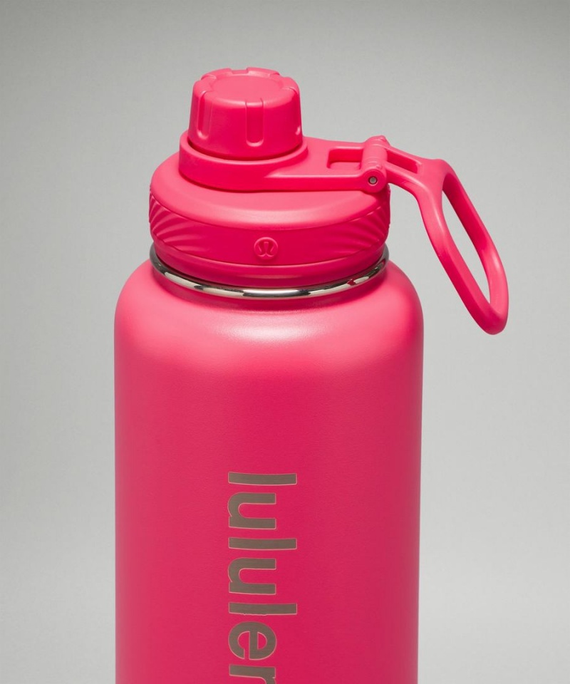 Botellas de Agua Lululemon Back to Life Deporte Bottle 32oz Mujer Rojas Chile | 809PDYXOJ
