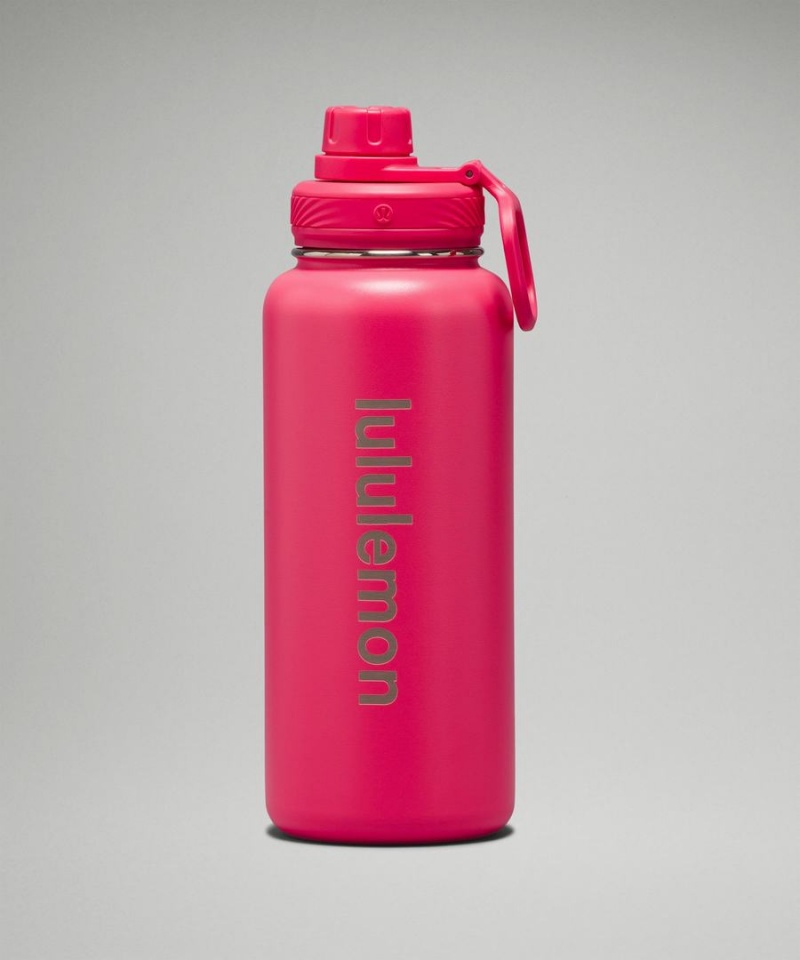Botellas de Agua Lululemon Back to Life Deporte Bottle 32oz Mujer Rojas Chile | 809PDYXOJ