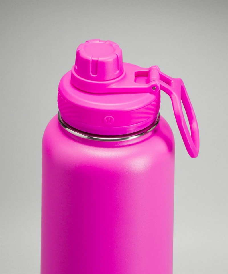 Botellas de Agua Lululemon Back to Life Deporte Bottle 32oz Mujer Rosas Chile | 176NDJEQZ