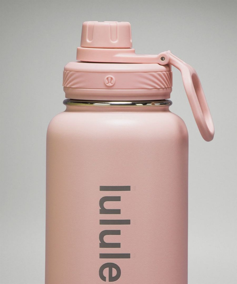 Botellas de Agua Lululemon Back to Life Deporte Bottle 32oz Mujer Rosas Blancas Chile | 250BIRXOQ