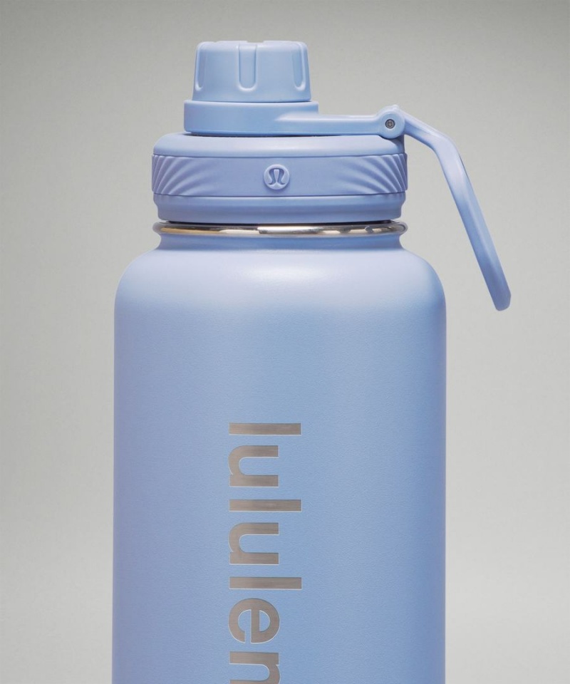 Botellas de Agua Lululemon Back to Life Deporte Bottle 32oz Mujer Azules Beige Chile | 921NDAKFI