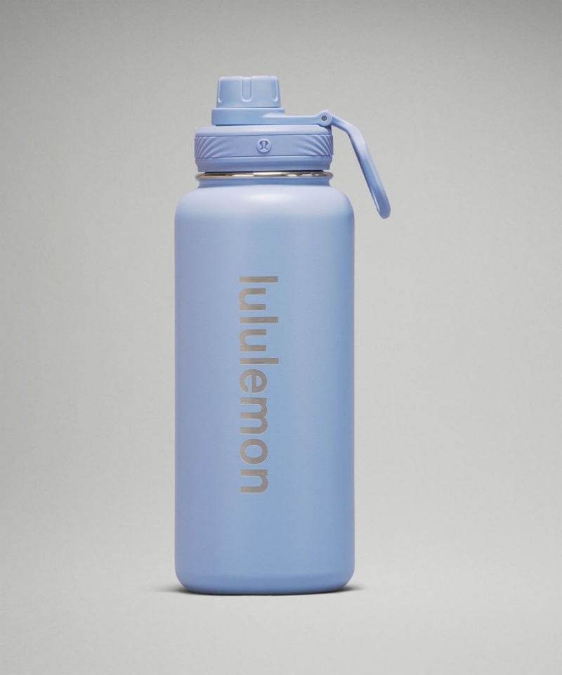 Botellas de Agua Lululemon Back to Life Deporte Bottle 32oz Mujer Azules Beige Chile | 921NDAKFI