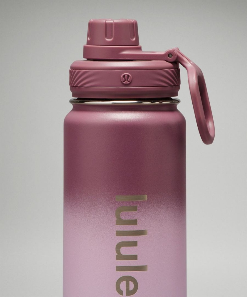 Botellas de Agua Lululemon Back to Life Deporte Bottle 24oz Mujer Moradas Moradas Verde Claro Moradas Chile | 098CSBUDO