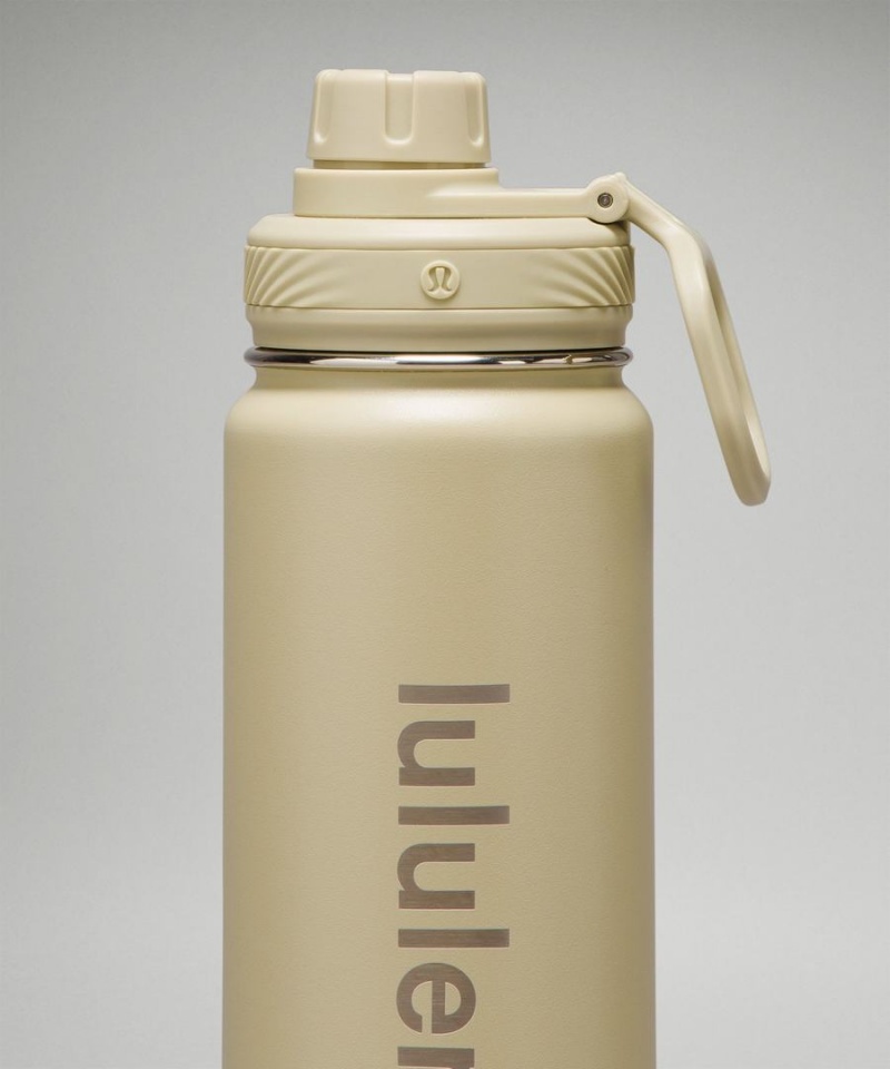 Botellas de Agua Lululemon Back to Life Deporte Bottle 24oz Mujer Kaki Chile | 086DNMIJR