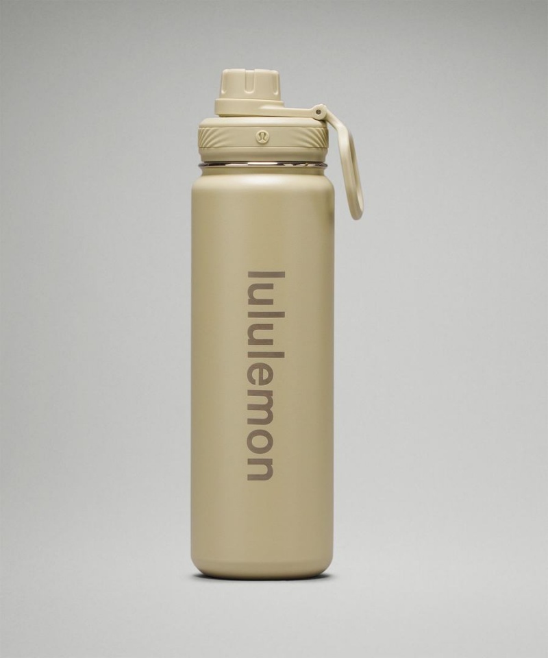 Botellas de Agua Lululemon Back to Life Deporte Bottle 24oz Mujer Kaki Chile | 086DNMIJR