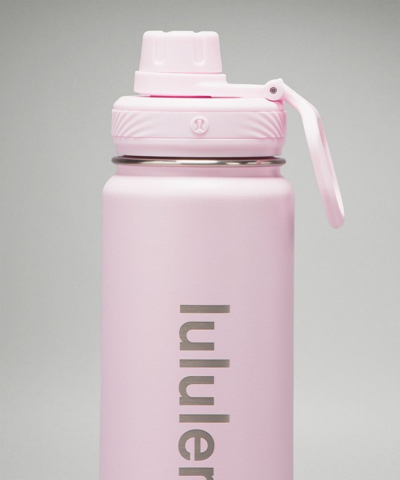 Botellas de Agua Lululemon Back to Life Deporte Bottle 24oz Mujer Rosas Chile | 748JZCHEK