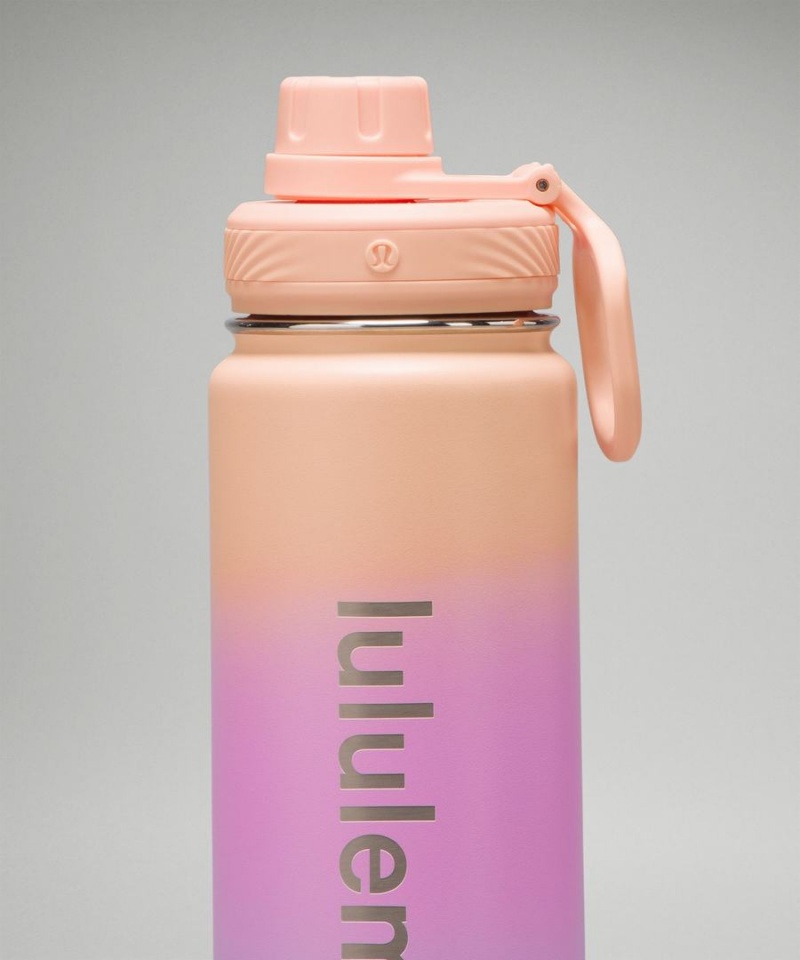 Botellas de Agua Lululemon Back to Life Deporte Bottle 24oz Mujer Coral Moradas Moradas Chile | 803TGNWLJ