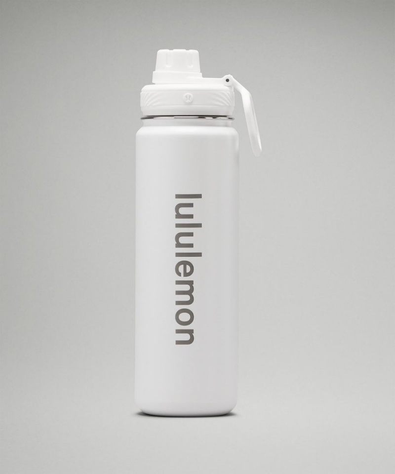 Botellas de Agua Lululemon Back to Life Deporte Bottle 24oz Mujer Blancas Chile | 592NHBLSA