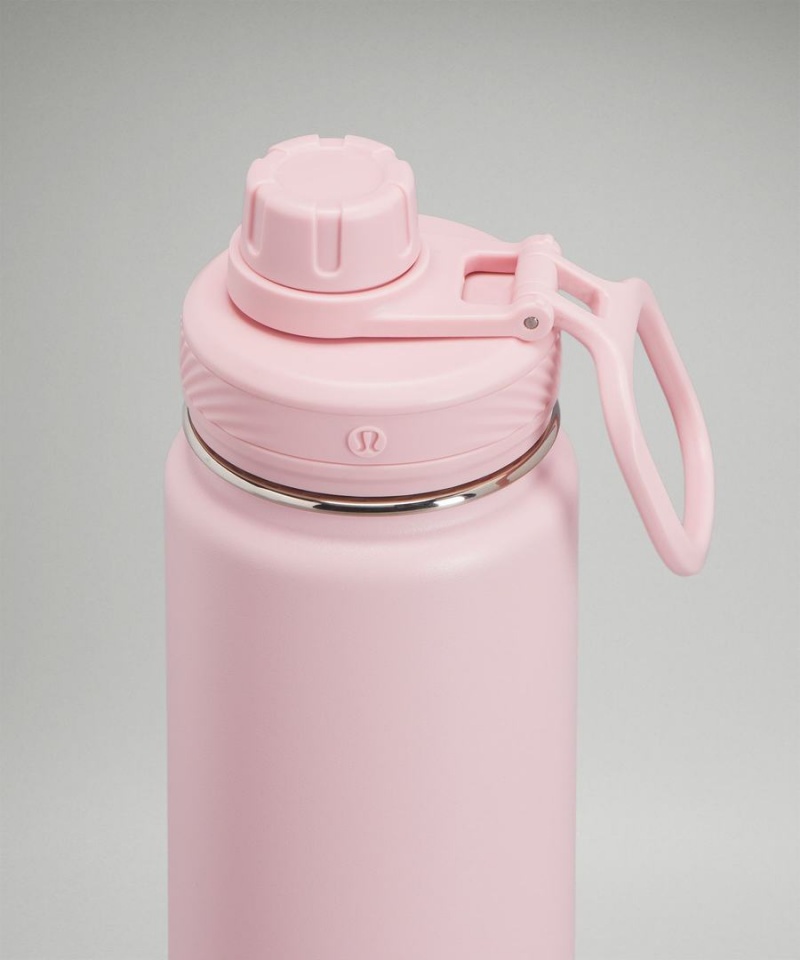 Botellas de Agua Lululemon Back to Life Deporte Bottle 24oz Mujer Rosas Blancas Chile | 425UTHWGI