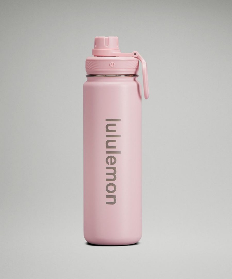 Botellas de Agua Lululemon Back to Life Deporte Bottle 24oz Mujer Rosas Blancas Chile | 425UTHWGI