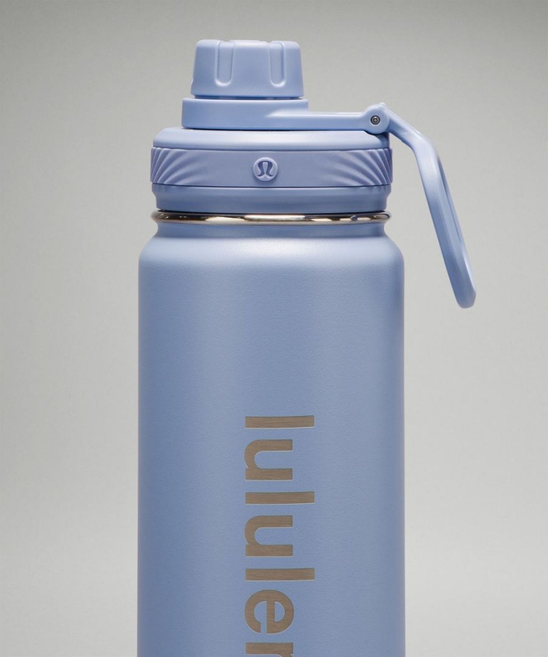 Botellas de Agua Lululemon Back to Life Deporte Bottle 24oz Mujer Azules Beige Chile | 764RVWSZO