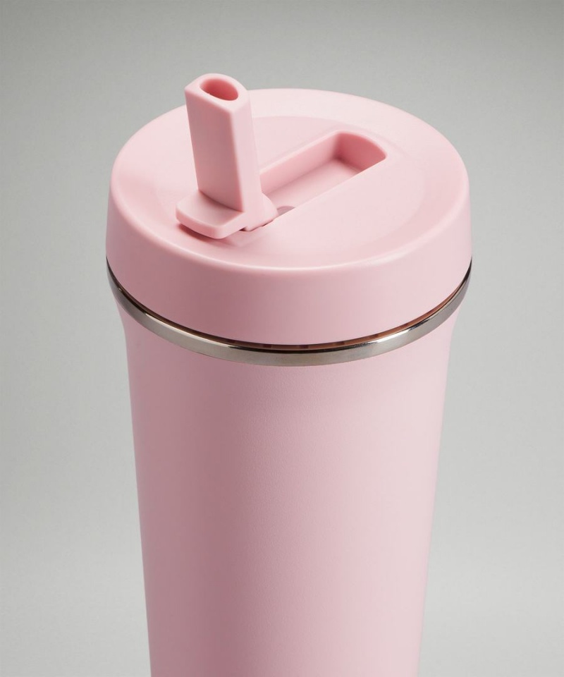 Botellas de Agua Lululemon Back to Life Tumbler 24oz Hombre Rosas Blancas Chile | 436DHAXYB