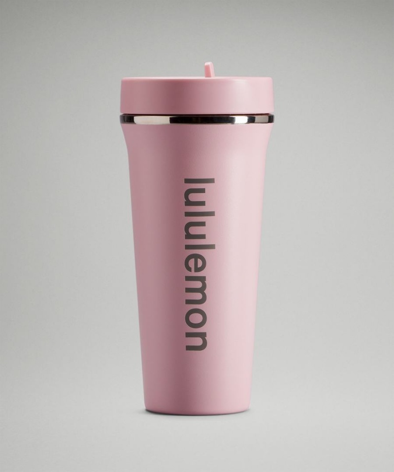 Botellas de Agua Lululemon Back to Life Tumbler 24oz Hombre Rosas Blancas Chile | 436DHAXYB