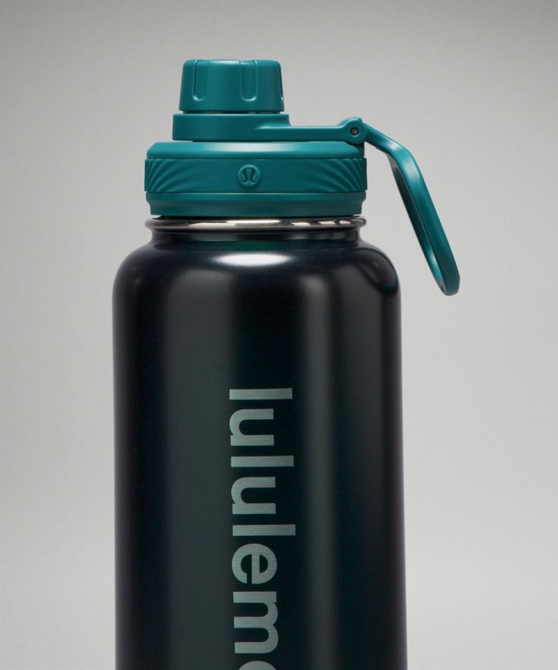 Botellas de Agua Lululemon Back to Life Deporte Bottle 32oz Shine Hombre Turquesa Chile | 093ISYVRT