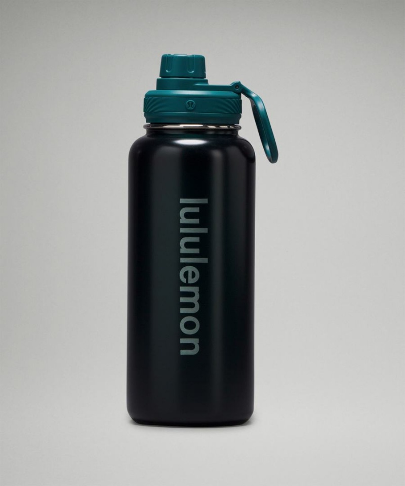 Botellas de Agua Lululemon Back to Life Deporte Bottle 32oz Shine Hombre Turquesa Chile | 093ISYVRT