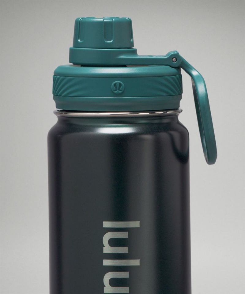 Botellas de Agua Lululemon Back to Life Deporte Bottle 24oz Shine Mujer Turquesa Chile | 193ULRHDX
