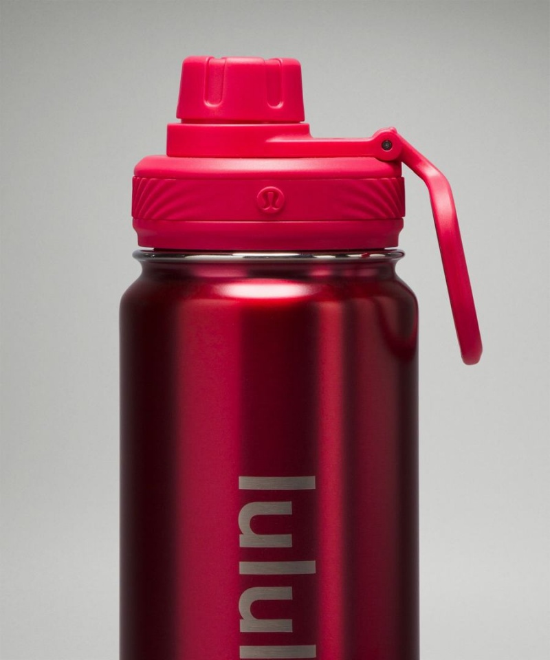 Botellas de Agua Lululemon Back to Life Deporte Bottle 24oz Shine Hombre Rosas Chile | 715XKDEHF