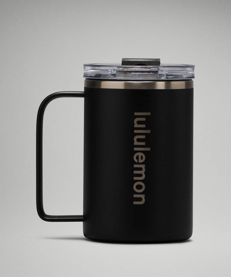 Botellas de Agua Lululemon Insulated Mug 12oz Mujer Negras Chile | 496TNGDYW