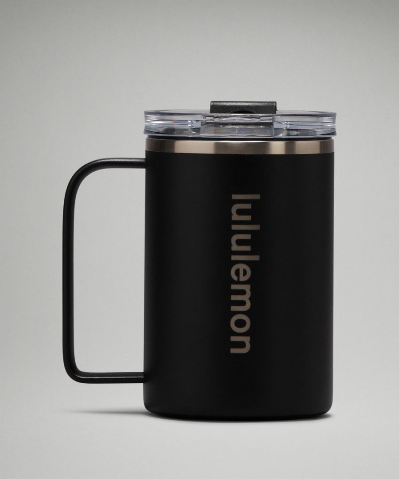 Botellas de Agua Lululemon Insulated Mug 12oz Hombre Negras Chile | 823SJBWQF