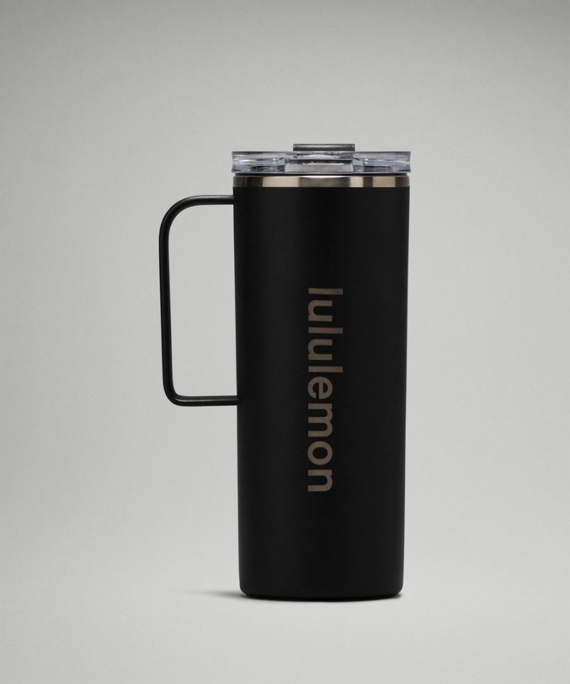 Botellas de Agua Lululemon Insulated Mug 20oz Mujer Negras Chile | 856MLDJKB